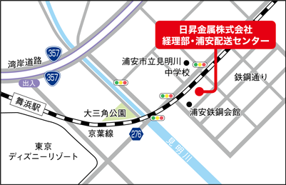 日昇金属新浦安経理部地図